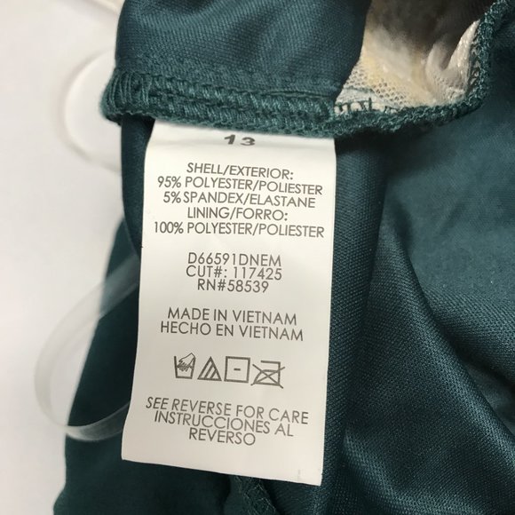 Speechless Womens Glitter Waist Green Halter Backless Prom Dress Juniors 13 - Picture 6 of 7